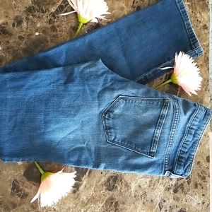 Straight Leg Blue Jeans